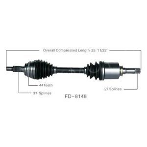 Vordere Linke CV Achswelle für Ford Edge Lincoln Mkx Fd-8148 7t4z3A427c Aluminiummaterial